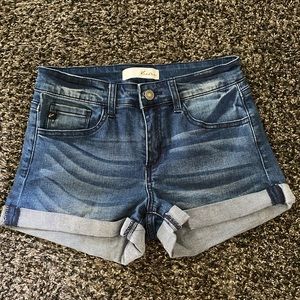 KanCan Dark Wash Shorts